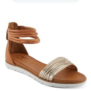 Spring Step MEXA Women's Leather Sandals Front Strap and Zipper Closure